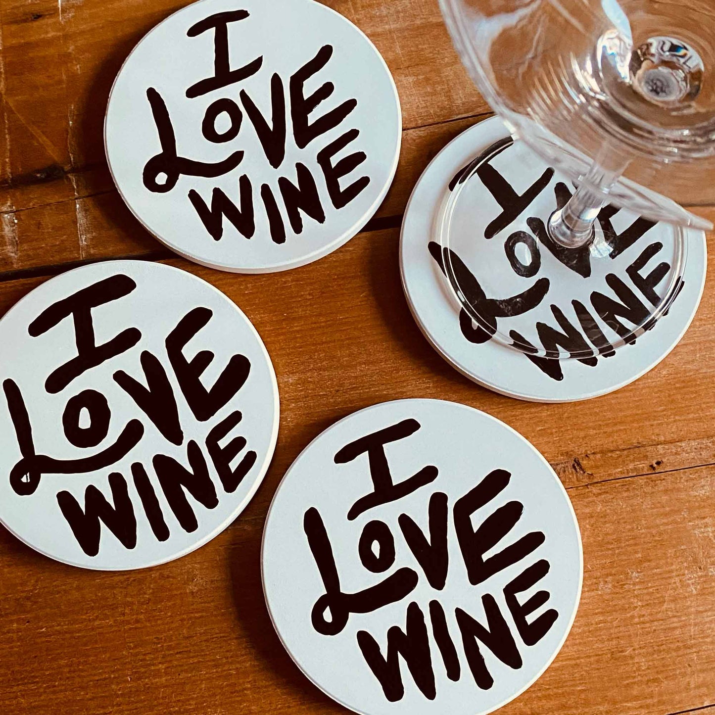 I Love Wine - Coaster