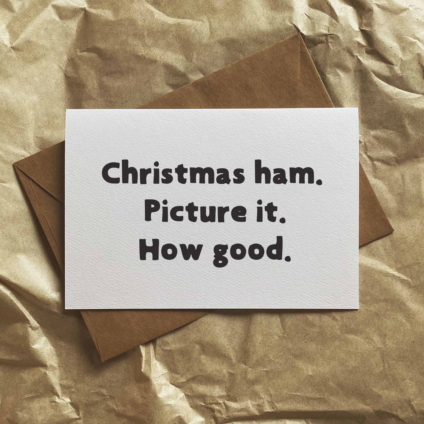 Funny Handmade Christmas Greeting Card - By Sheridan Eveline