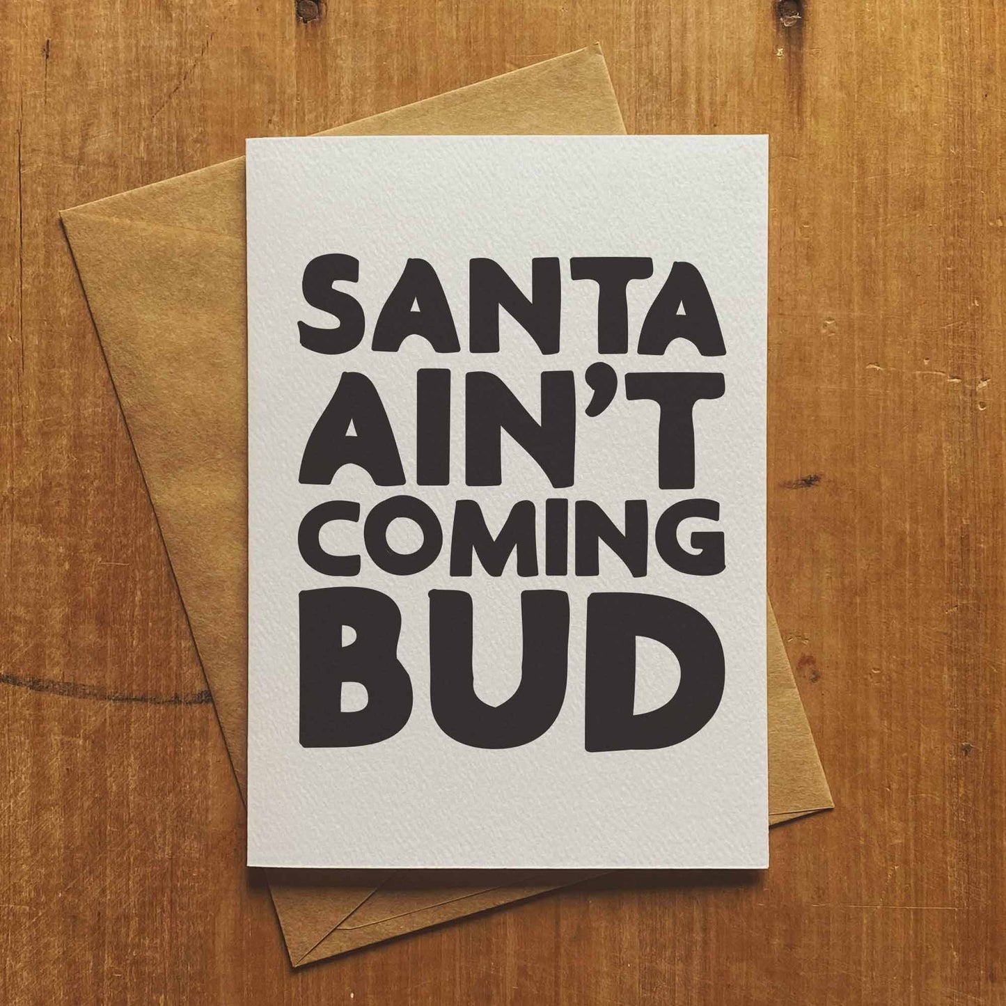 Hilarious Black And White Designer Christmas Card By Brisbane Designer Sheridan Eveline