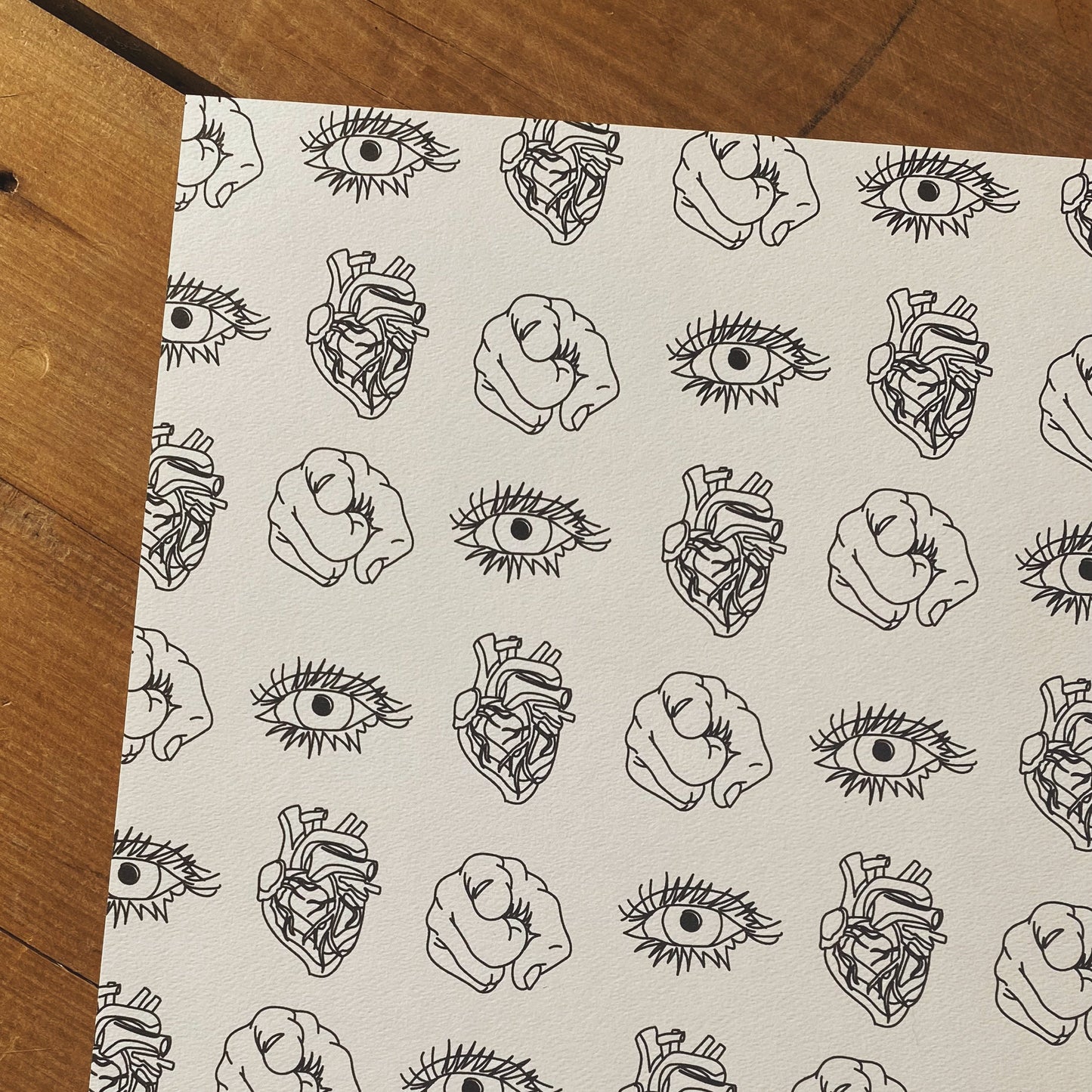 Eye Heart You - Gift Wrap & Card Set