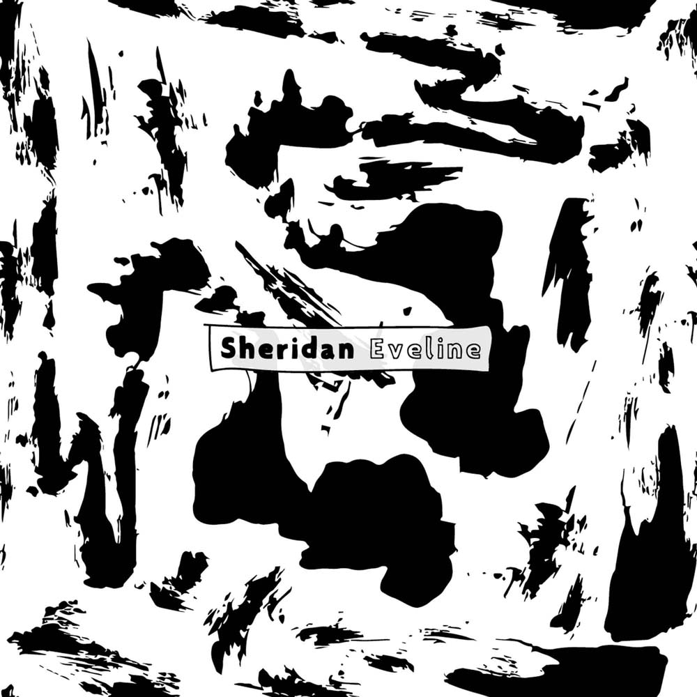 Sheridan Eveline - Brisbane Surface Pattern Designer - Black & White Pattern - Flat Chat Splat - Available For License.