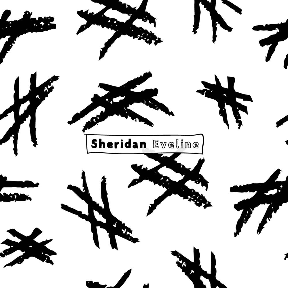 Sheridan Eveline - Brisbane Surface Pattern Designer - Black & White Pattern - Hashtag What. Available For License.
