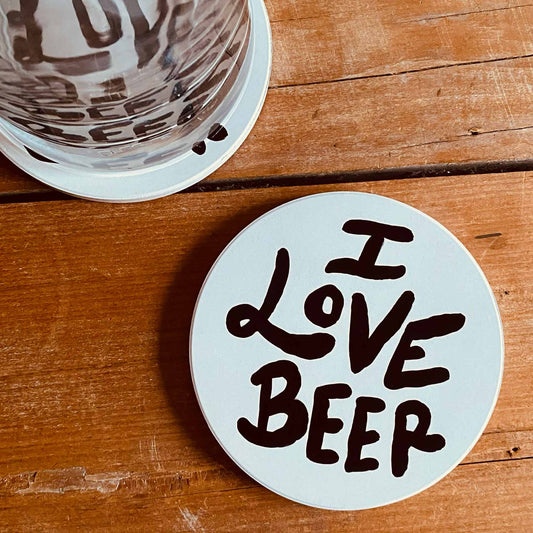 I Love Beer - Coaster