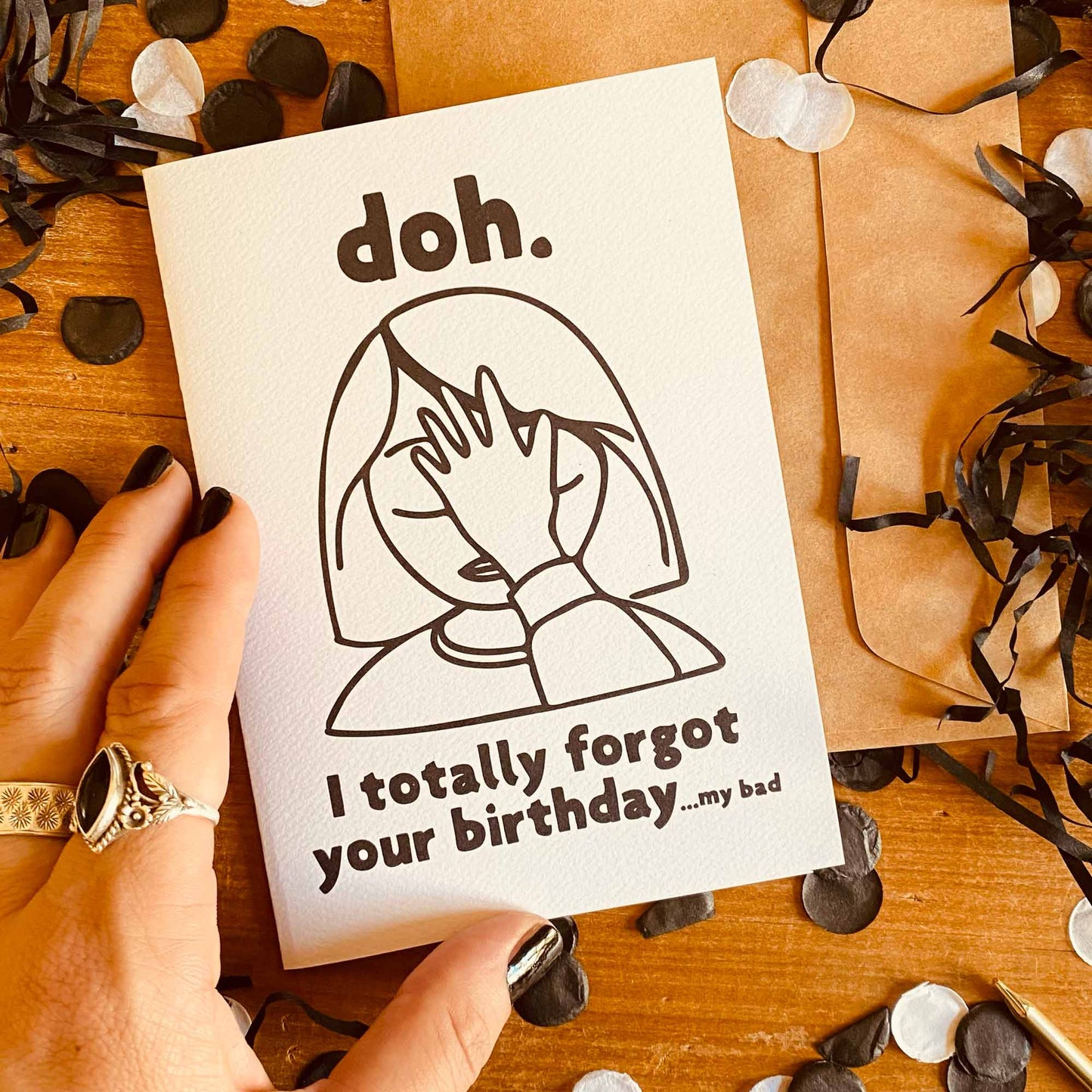 I Forgot Your Birthday - Birthday Card - Greeting Card - Brisbane Artist Sheridan Eveline