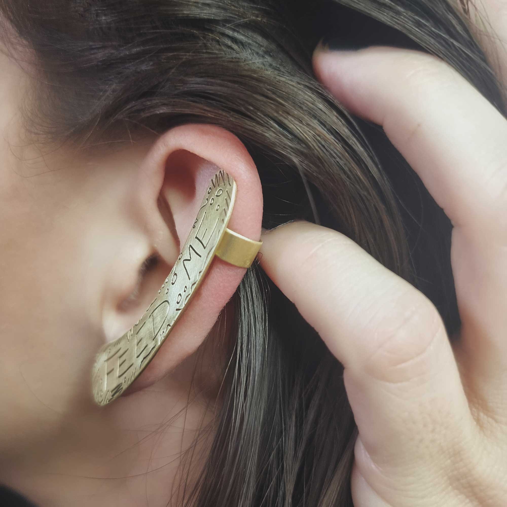 FEED ME Ear Cuff SASS A Collab Collection by Meekz Contemporary Je Sheridan Eveline