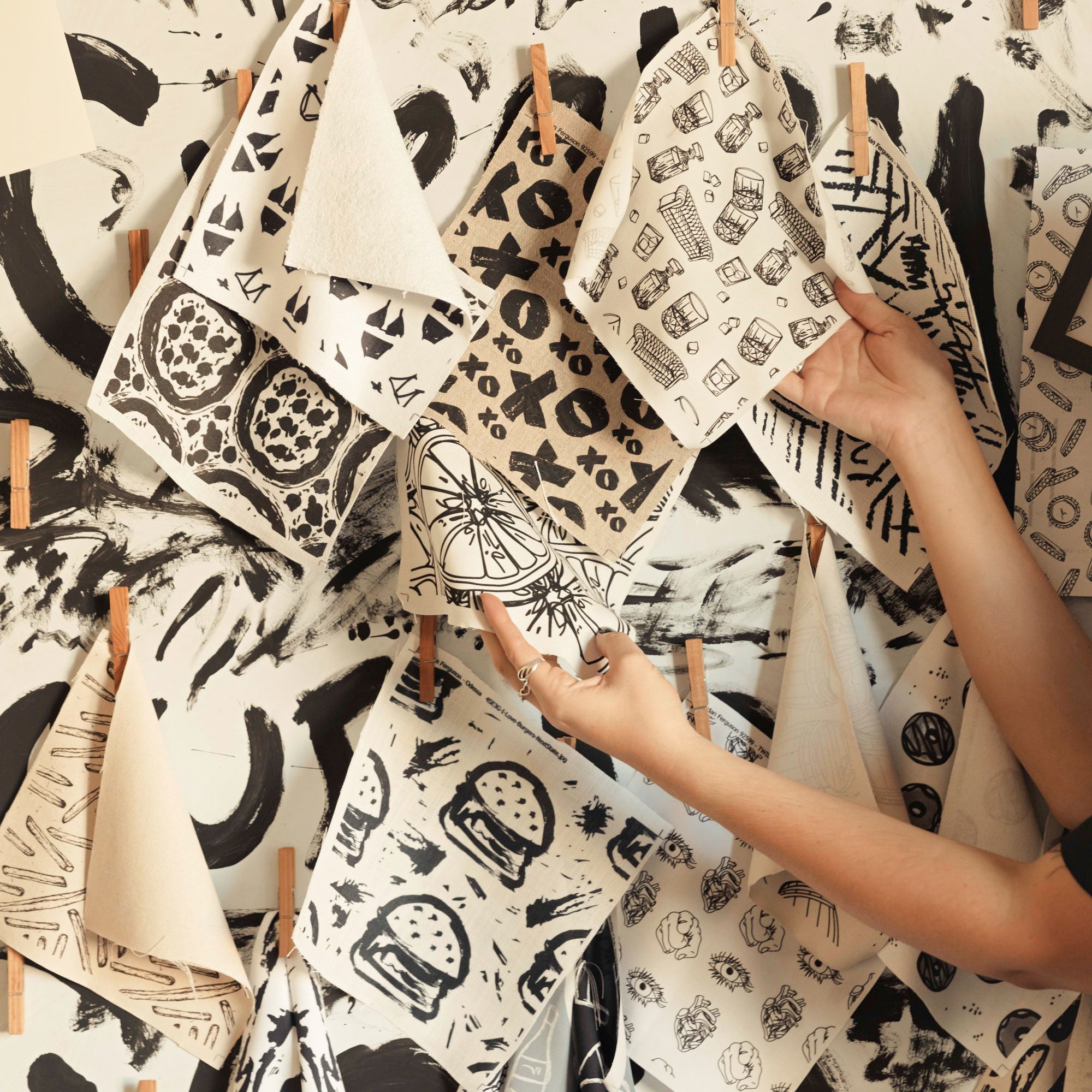 Repeat Pattern Fabric Samples By Sheridan Eveline Designer And Illustrator