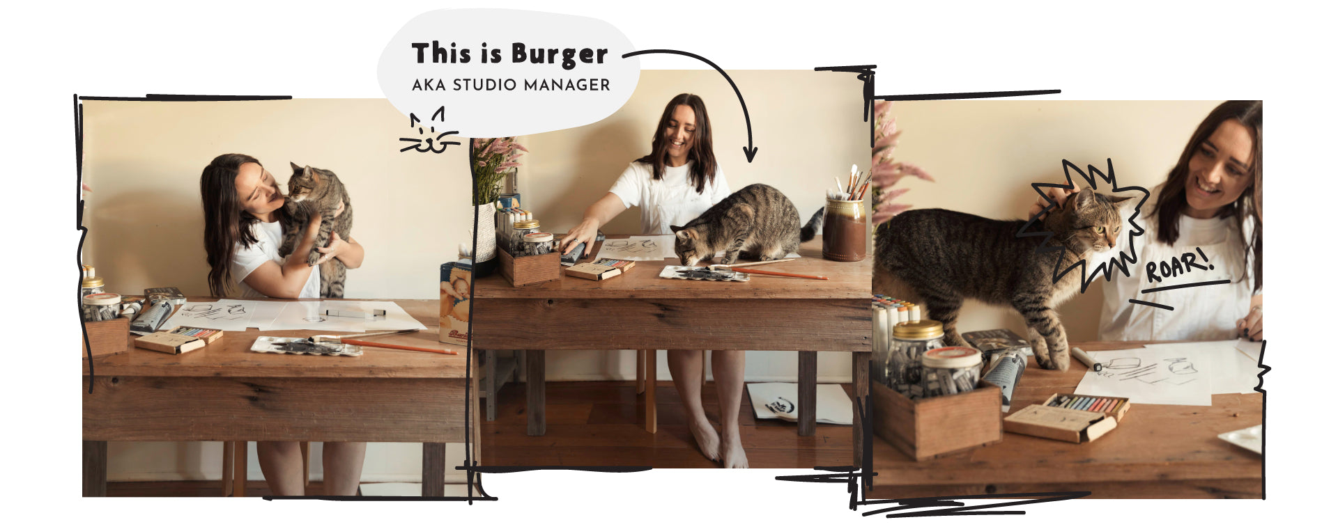 Sheridan-Eveline-Studio-Manager-Burger-The-Cat-Brisbane-Office-Pet
