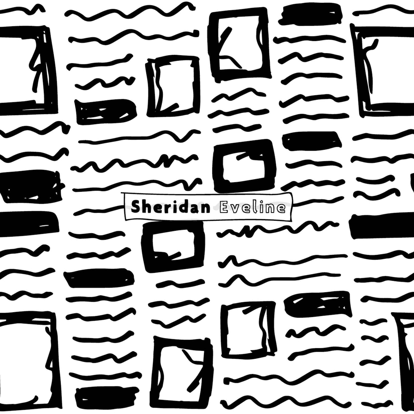 Sheridan Eveline - Brisbane Surface Pattern Designer - Black & White Pattern - Better Read