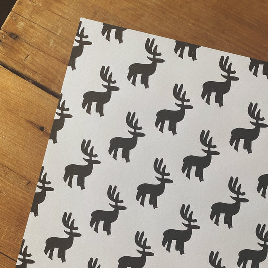 Cute Reindeer - Christmas Gift Wrap