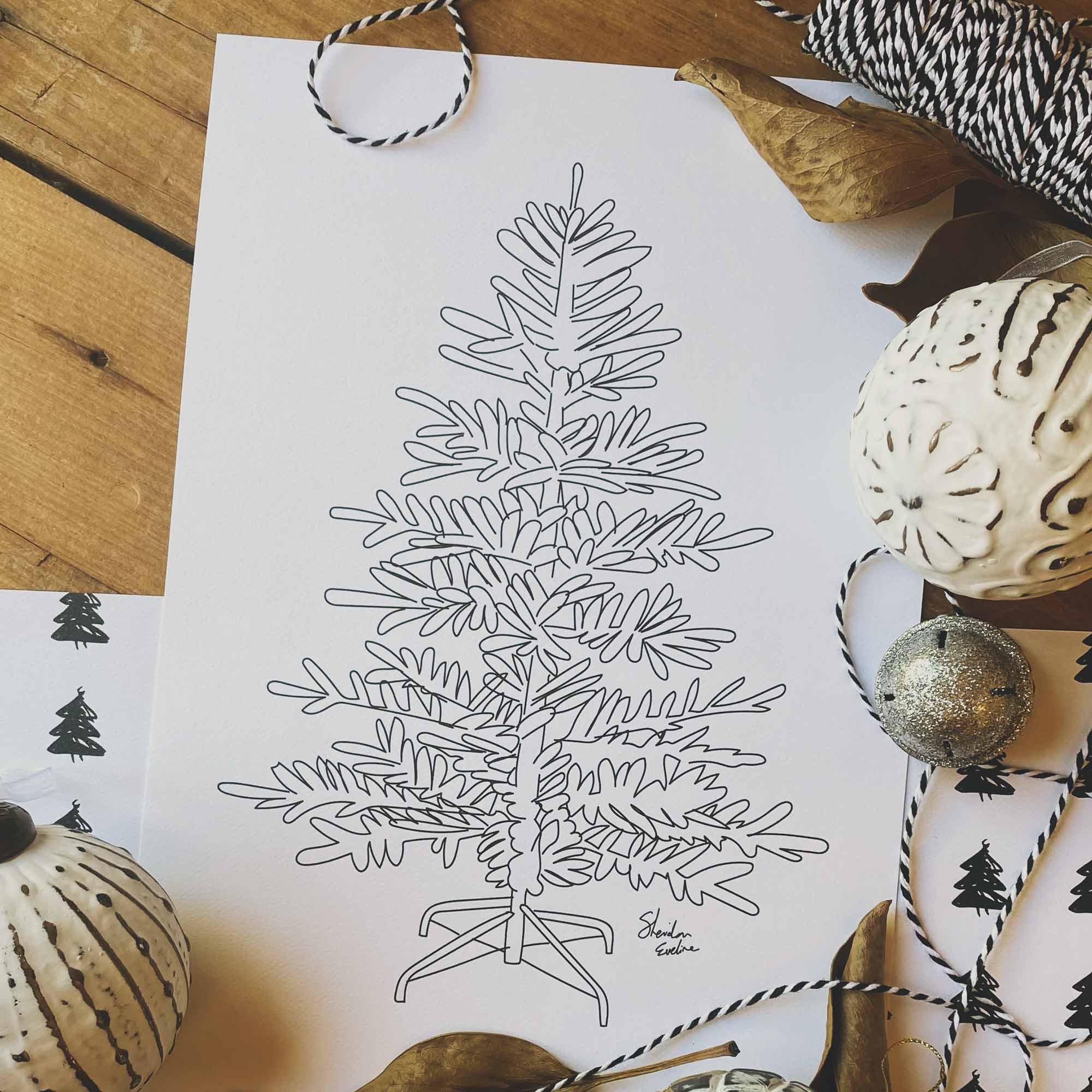 How to Draw a Christmas Tree (Step by Step Pictures) | Cool2bKids | Christmas  tree drawing, Christmas tree drawing easy, Christmas tree painting