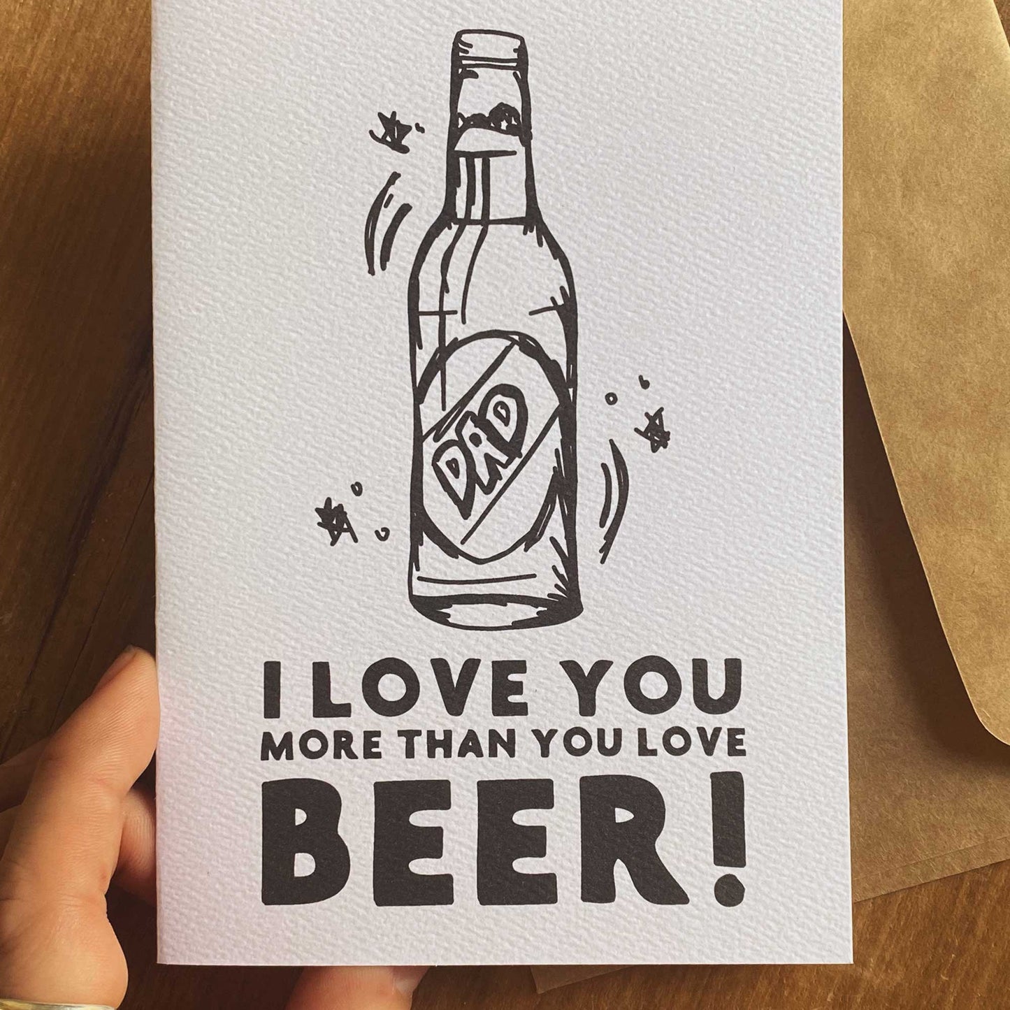 I Love You More Than You Love Liquid Gold - Greeting Card