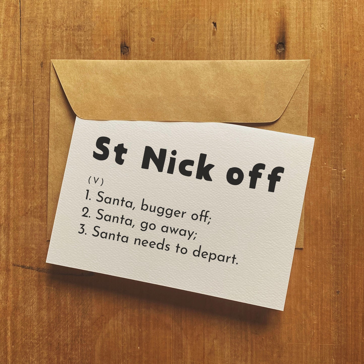 St Nick Off - Christmas Greeting Card