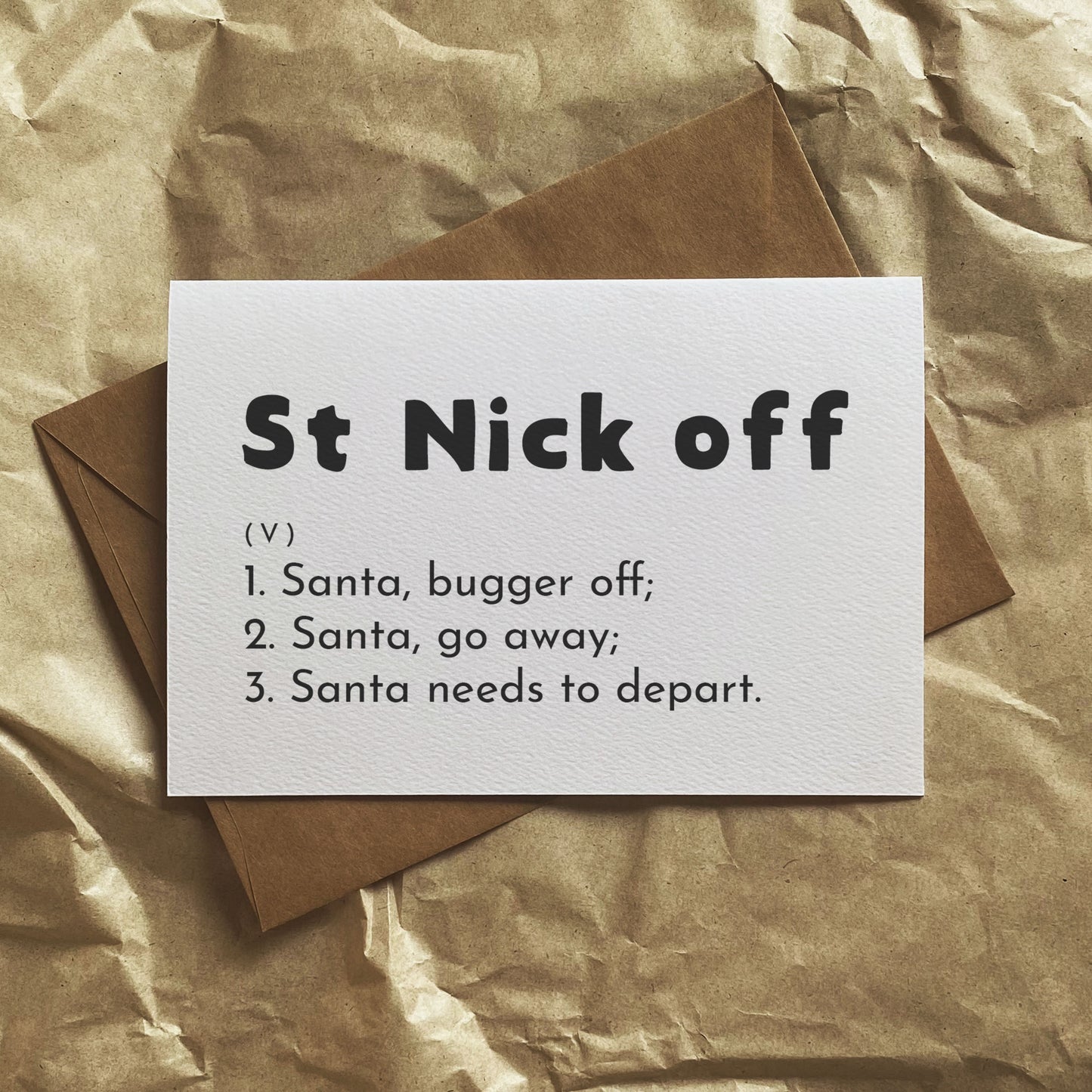 St Nick Off - Christmas Greeting Card
