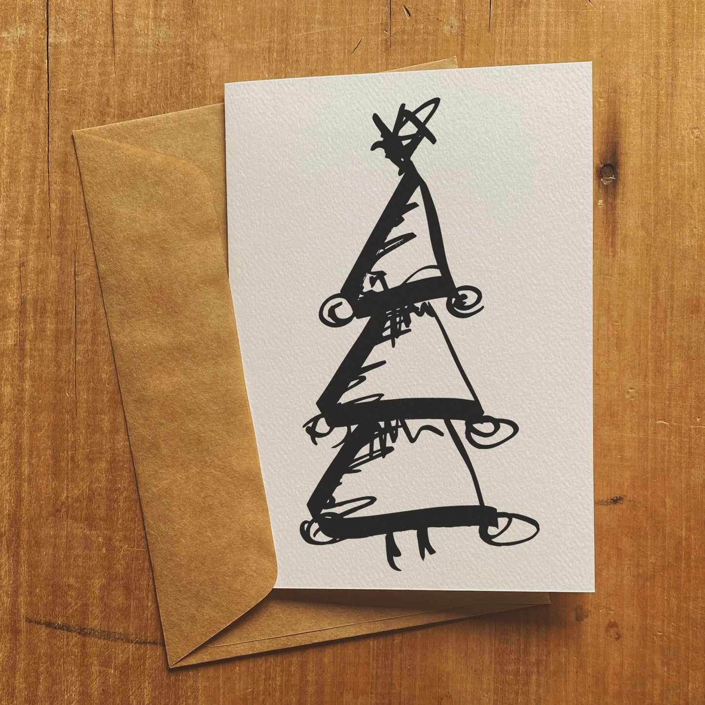 Marker Tree - Christmas Greeting Card