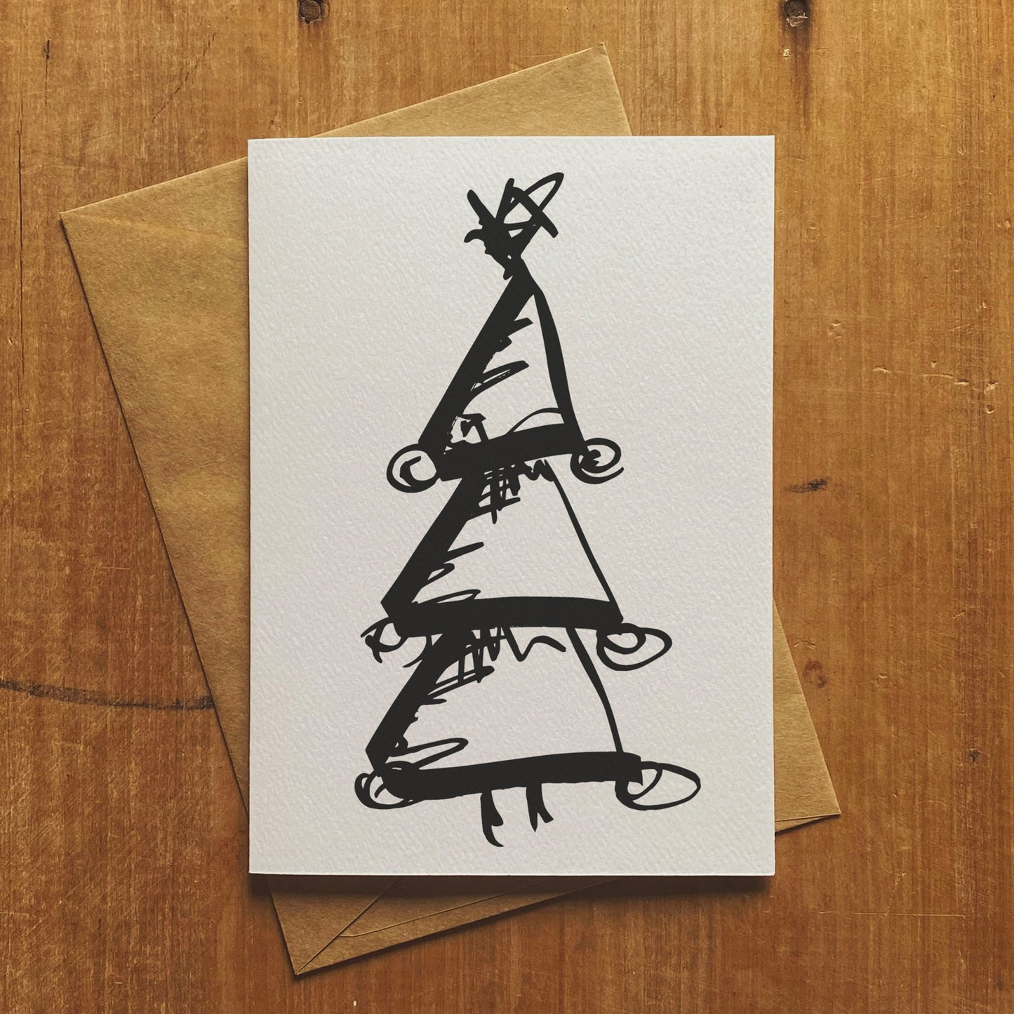 Marker Tree - Christmas Greeting Card
