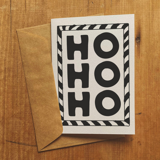 Ho Ho Ho - Christmas Greeting Card